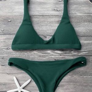 NWT Zaful low waist scoop bikini set